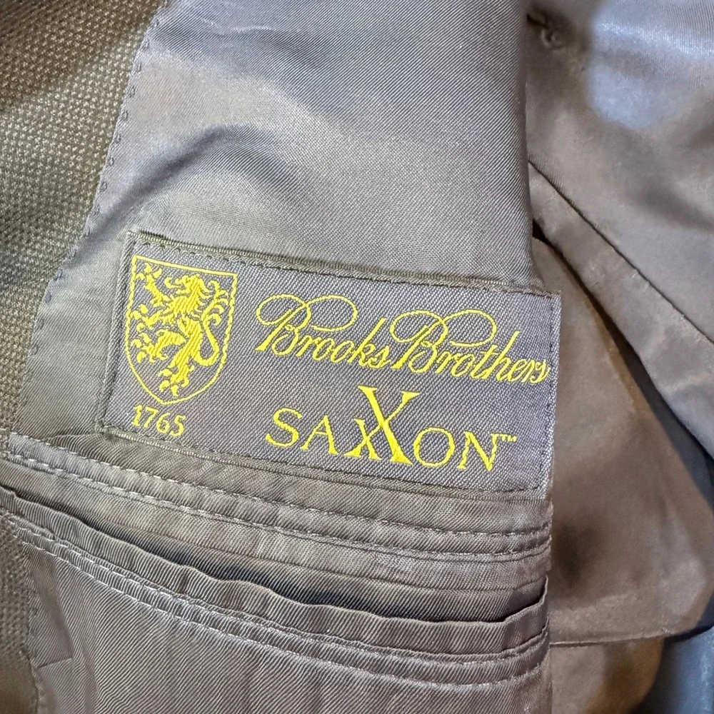 Brooks Brothers Blazer Men 41R‎ Navy 1818 Madison Saxxon Wool USA